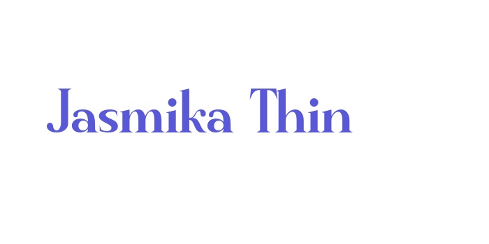 Jasmika Thin Font Download