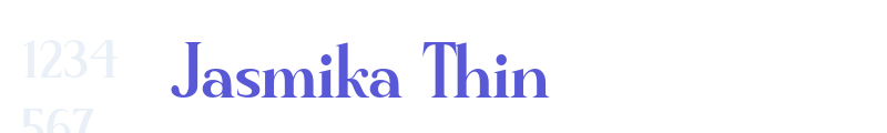 Jasmika Thin font