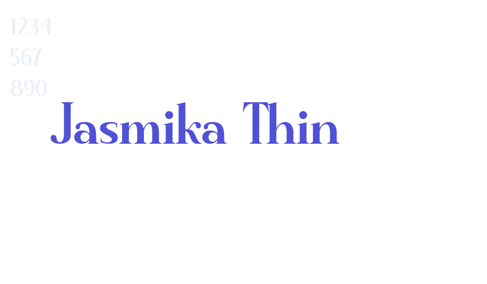 Jasmika Thin-font-download