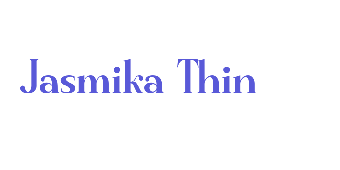 Jasmika Thin Font