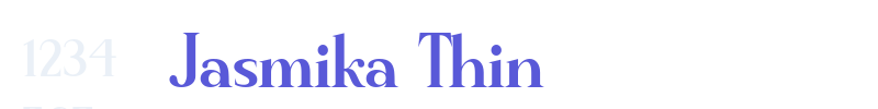 Jasmika Thin font