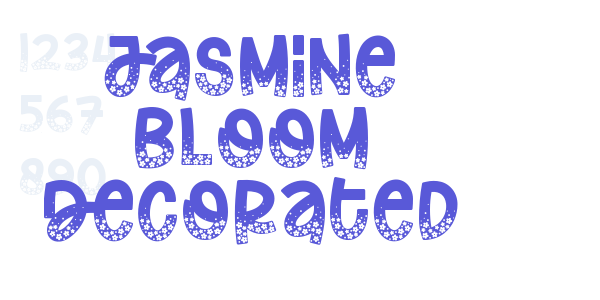 Jasmine Bloom Decorated font