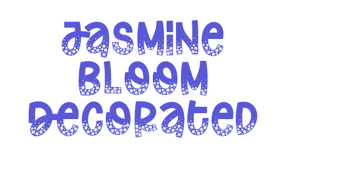 Jasmine Bloom Decorated Font Download