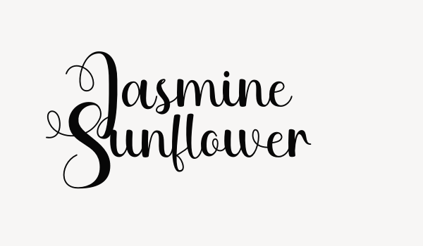 Jasmine Sunflower Font