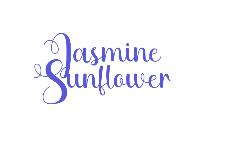 Jasmine Sunflower Font