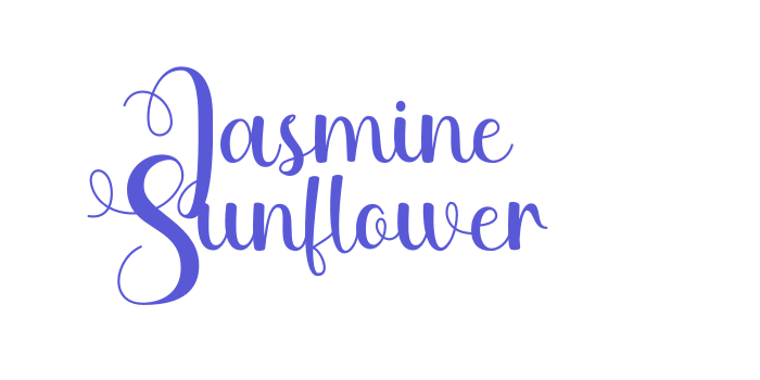 Jasmine Sunflower Font Download