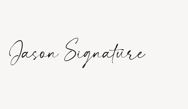 Jason Signature Font