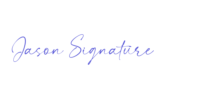 Jason Signature Font Download