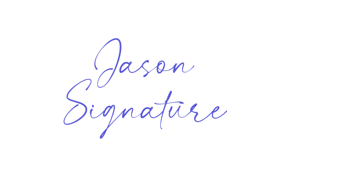 Jason Signature Font