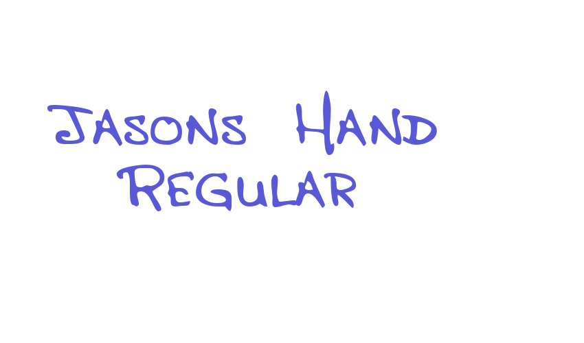 Jasons Hand Regular Font