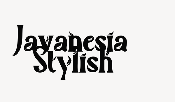 Javanesia Stylish Font