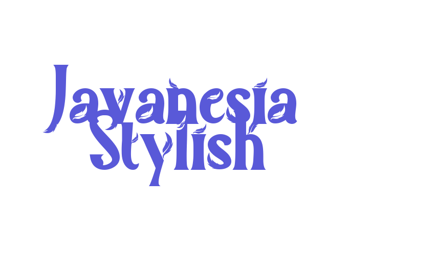 Javanesia Stylish Font