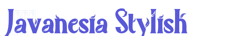 Javanesia Stylish font