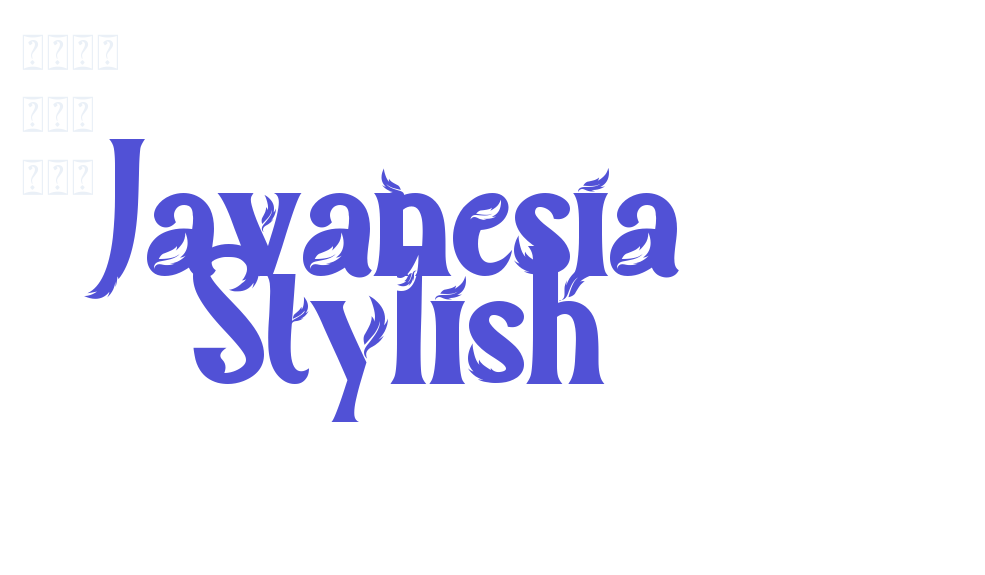 Javanesia Stylish-font-download