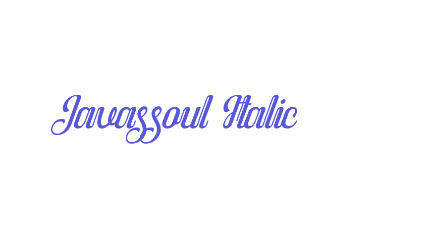 Javassoul Italic Font