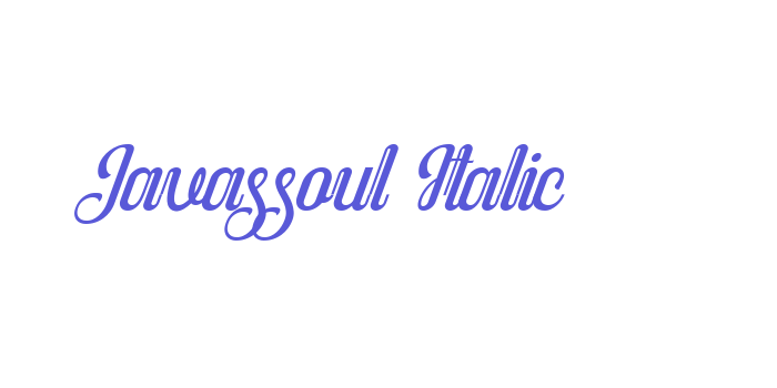 Javassoul Italic Font Download