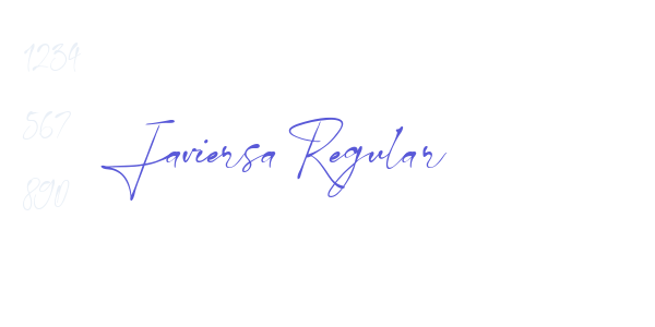 Javiersa Regular font free