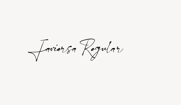 Javiersa Regular Font