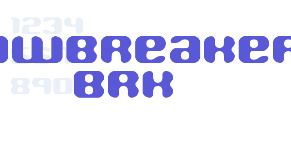 Jawbreaker BRK font free