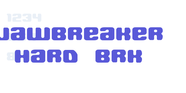 Jawbreaker Hard BRK font free