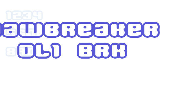 Jawbreaker OL1 BRK font free