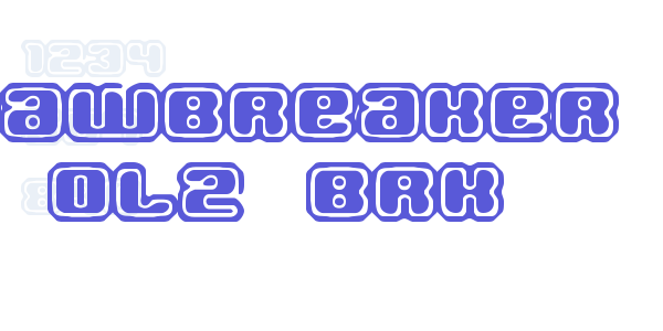 Jawbreaker OL2 BRK font free