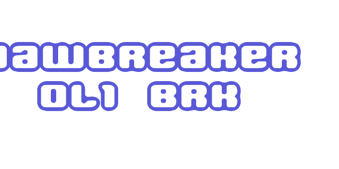 Jawbreaker OL1 BRK Font Download