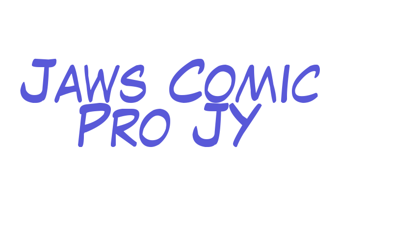 Jaws Comic Pro JY Font