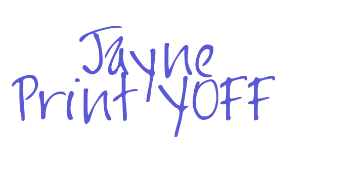 Jayne Print YOFF Font