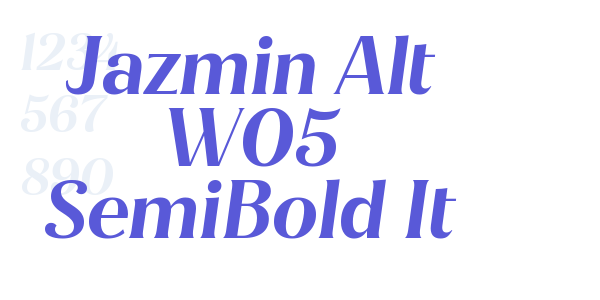 Jazmin Alt W05 SemiBold It font free