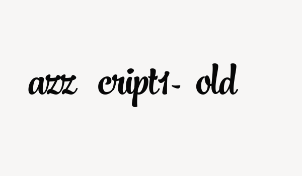 Jazz Script1-Bold Font