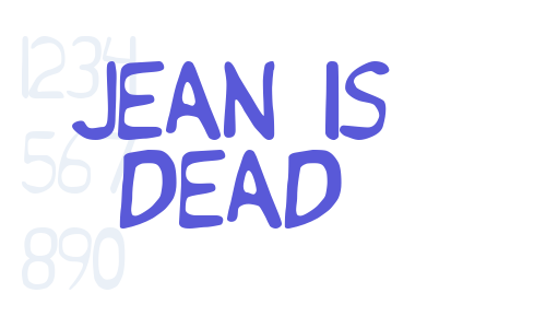 Jean is Dead Font Download