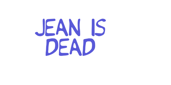 Jean is Dead Font Download