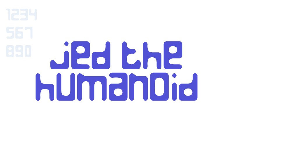 Jed the Humanoid-font-download