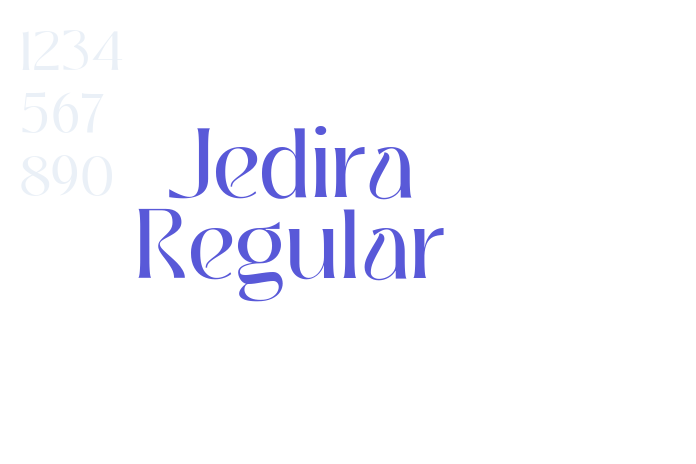 Jedira Regular font free