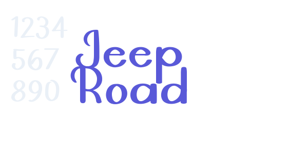 Jeep Road font free