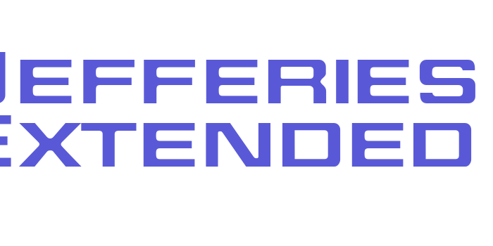 Jefferies Extended Font