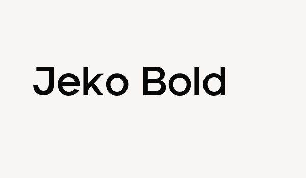 Jeko Bold Font