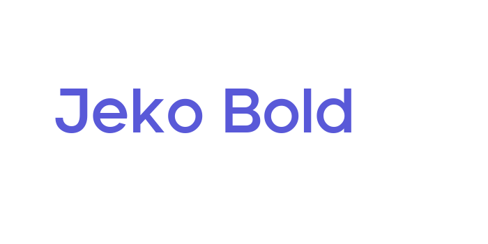 Jeko Bold Font Download