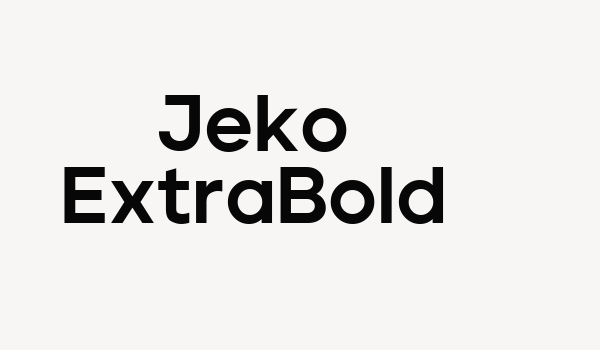 Jeko ExtraBold Font