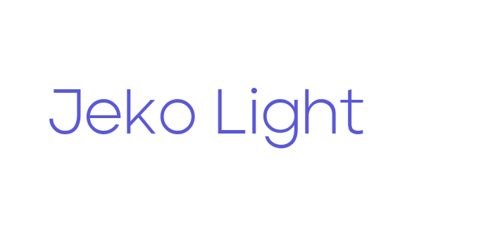 Jeko Light Font Download