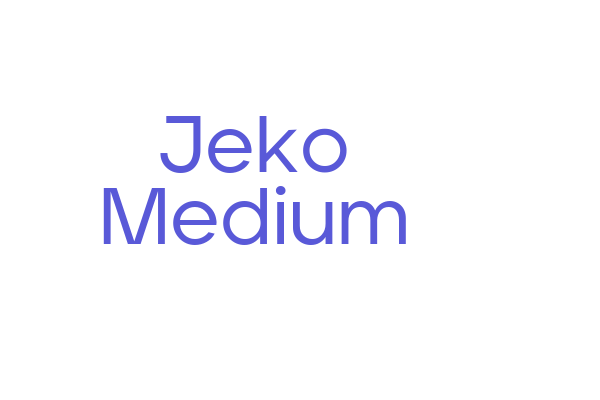 Jeko Medium Font