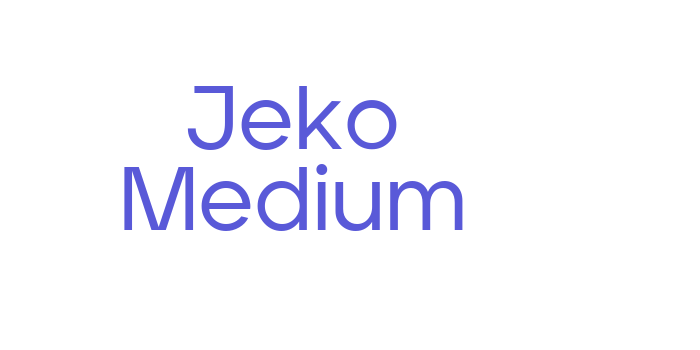 Jeko Medium Font Download