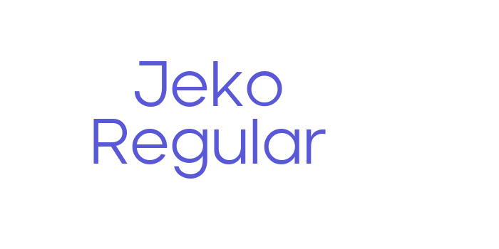 Jeko Regular Font Download