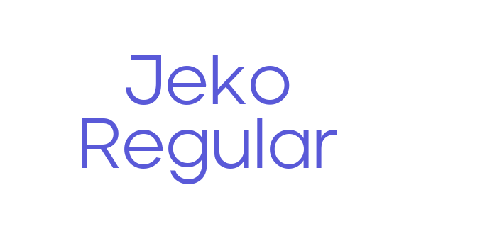 Jeko Regular Font