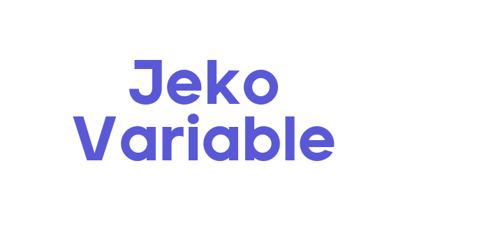 Jeko Variable Font Download