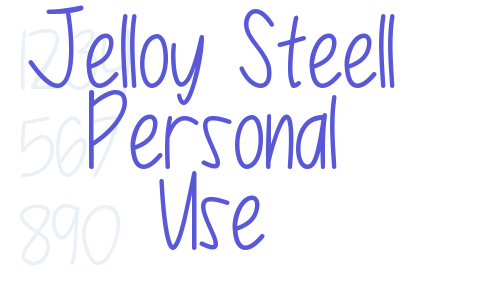 Jelloy Steell Personal Use Font Download