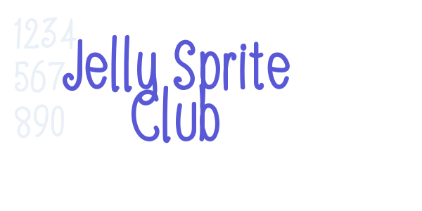 Jelly Sprite Club font free