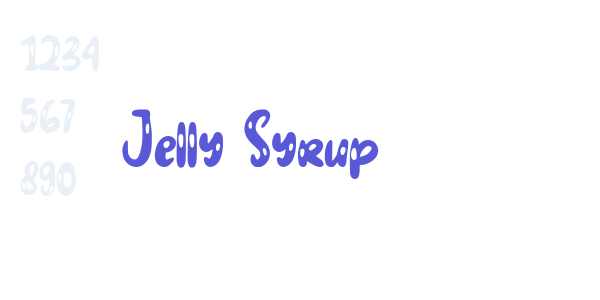 Jelly Syrup font free