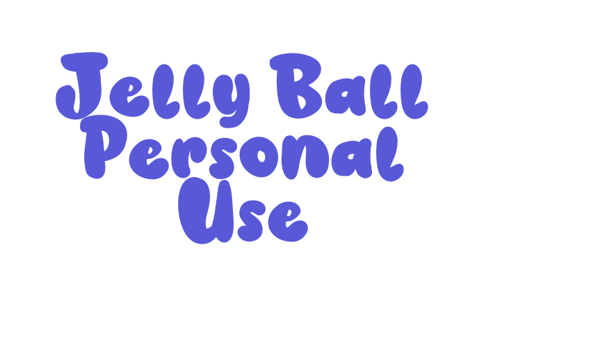 Jelly Ball Personal Use Font Download